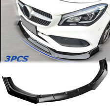 For Mercedes-benz Front Bumper Lip Spoiler Splitter Trim Body Kit Carbon Fiber