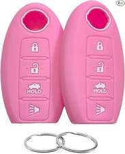 Silicone Rubber Key Fob Cover Compatible with 350Z 370Z Altima Armada GT-R Maxim