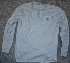flame resistant carhartt henley shirt xlt