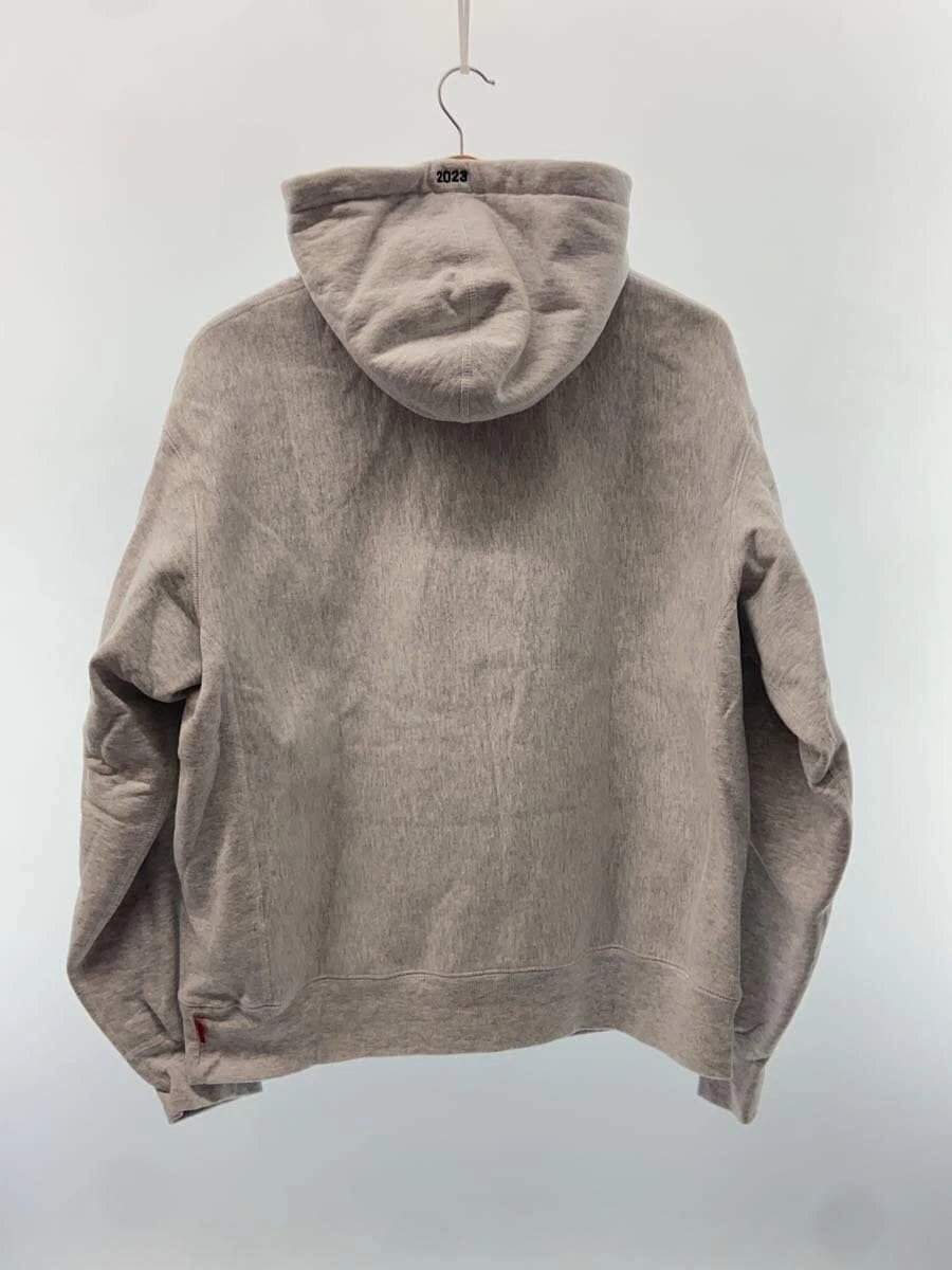 Felpa Supreme con cappuccio S cotone grigio usata