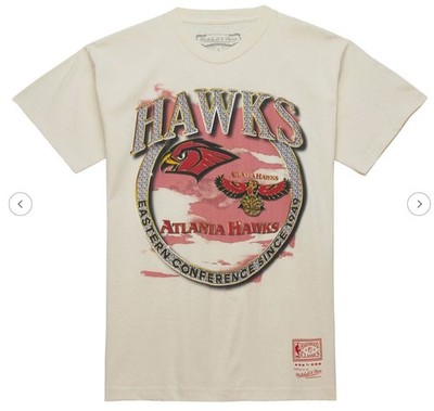 Atlanta Hawks Mitchell & Ness Vintage Soul Crown Jewels T-Shirt Men's 2XL NWT!