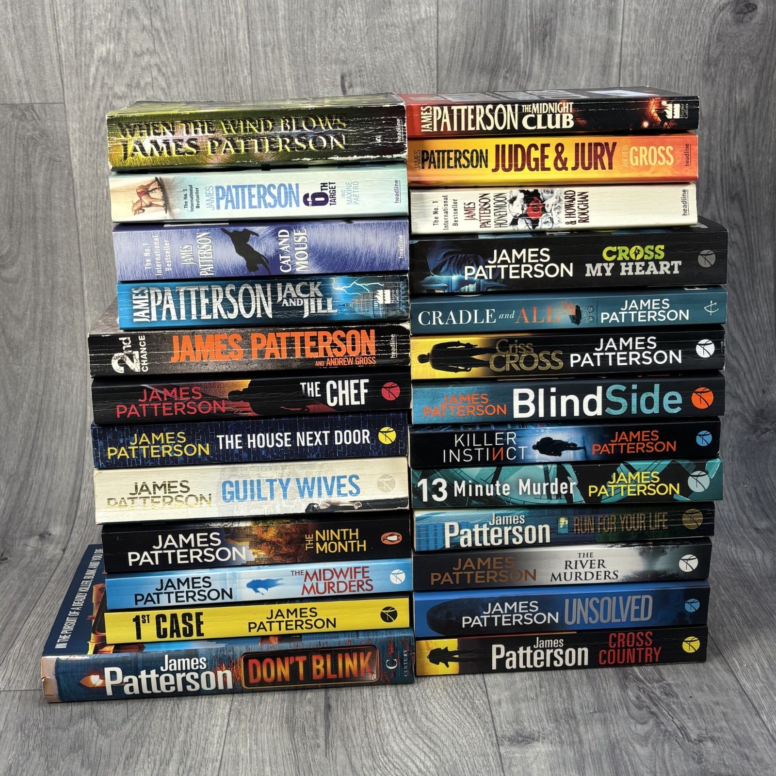 James Patterson Paperback Books Bundle Lot Mystery Crime Series Thriller x25