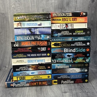 James Patterson Paperback Books Bundle Lot Mystery Crime Series Thriller x25
