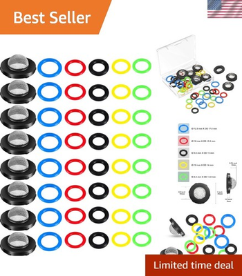 #ad Ultimate 48 Piece O Ring Washer Kit for Pressure Washers 6 Durable Sizes $17.99