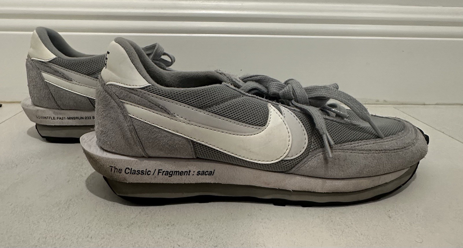 SACAI X NIKE Taglia 12 Nike LDV Waffle x Fragment Design x Sacai Grigio