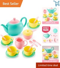 18PCS Pretend Tea Party Set Play Food Accessories BPA Free Kids Gift