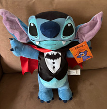 Disney Lilo  Stitch Vampire Stitch Plush Halloween Holiday Greeter Dracula New