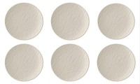 Villeroy & Boch Manufacture Rock Blanc 6Er Set Brotteller Weiß D.15.5Cm Porzella