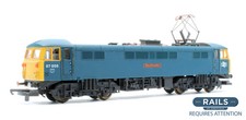 LIMA 'OO' GAUGE L205125 BR BLUE CLASS 87 'CITY OF LONDON' #87005 ELECTRIC LOCO