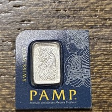 PAMP Suisse 1g Platinum Bar .9995 Fine in Assay Card Serial C301055 2301.66 per troy oz