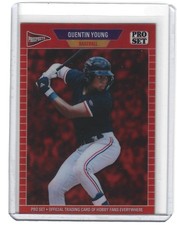 2026 Leaf Pro Set Metal Quentin Young Red Prismatic 1/1 Pre-Production Proof