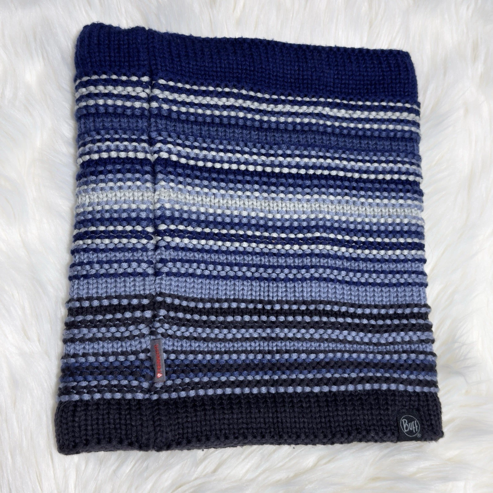 Original Buff Knitted & Polar Neck Warmer Blue