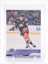 LEO CARLSSON 2023-24 UPPER DECK SERIES 2 YOUNG GUNS ROOKIE HOCKEY RC Q1887