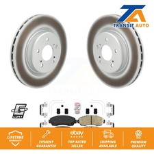 Front Coated Disc Brake Rotors And Ceramic Pads Kit For 2021-2023 Acura TLX 2.0L