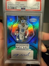 2022- POP 1 Rookie Roll Call Jameson Williams #RCS-JW Mirror Teal /20 (AU, RC)