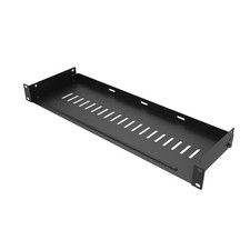 JINGCHENGMEI 1U Disassembled Vented Rack Shelf Universal 6 Inches Deep