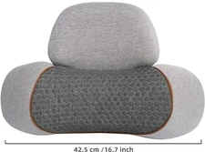 3-in-1 Neck Massager Vibration Pillow with Heating and Cervical Traction USB C