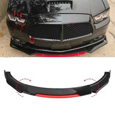 For Dodge Charger 2006-2014 Front Bumper Lip Spoiler Splitter Body Kit Blackred For Dodge Charger 2006-2014 Front Bumper Lip Spoiler Splitter Body Kit Blackred