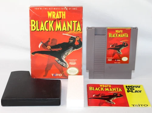 Wrath of the Black Manta NES Nintendo Complete CIB! Very Good Condition! NICE!