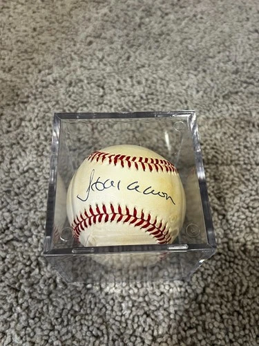 Hank Aaron Signed Autographed American League Baseball Ball MLB #2