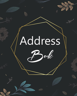 Large Print Address Book A-Z Alphabetical Tabs Contact Organizer 8 x 10 In
