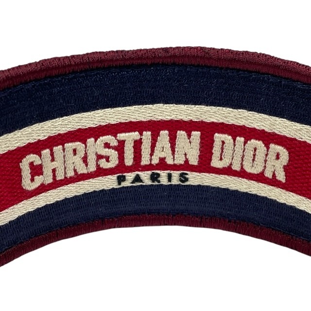 Christian Dior Cannage Velour Headband Wine Red Women's Hair Accessory thumbnail 6