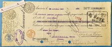 ● Jean SNAUWAERT 1921 ANVERS seule de change à veuve Flamet à Louvroil (Nord)