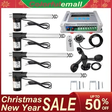 Single Axis Solar Tracker Kit W/ 12V 6000N Linear Actuator Controller Anemometer