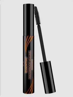  Golden Rose Essential Waterproof Volume Mascara - Black - Rubber Brush Wand new