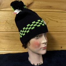 Vintage Neon Steger Pom Pom Ski Hat From Target NOS