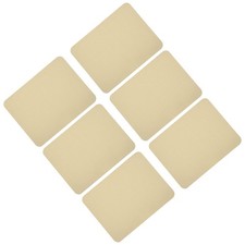 6 Pack Fabric Patch Iron-on Patches Beige 4.9"x3.7" for Clothes