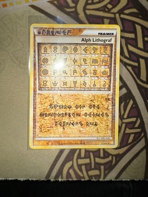 Alph Lithograf (HS One) Heartgold & Soulsilver Deutsch Pokemon Karte