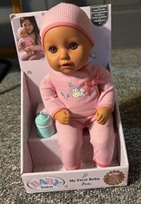 NEW BABY BORN MY FIRST BABY AVA LIFE LIKE BABY DOLL EYES OPEN CLOSE