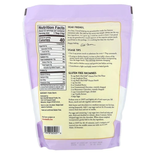Potato Starch, Unmodified, 22 oz (623 g)