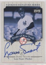 2003 Upper Deck Yankees Signature Series Pride of New York Luis Tiant Auto 1t3