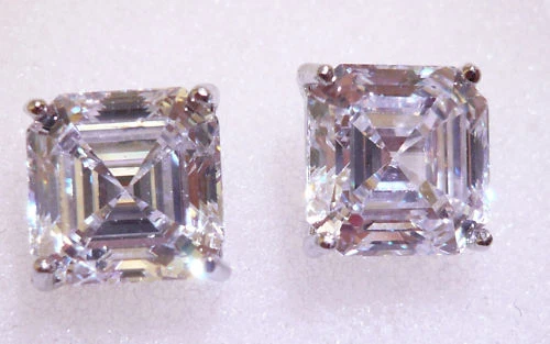 Orecchini A Perno Floreali Con Diamante Da 3,00 Carati In Oro Bianco 14 Carati