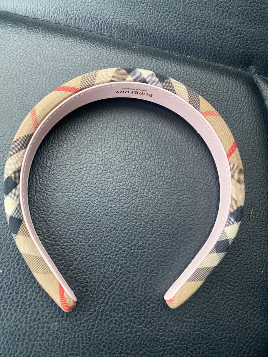 Burberry top check headband