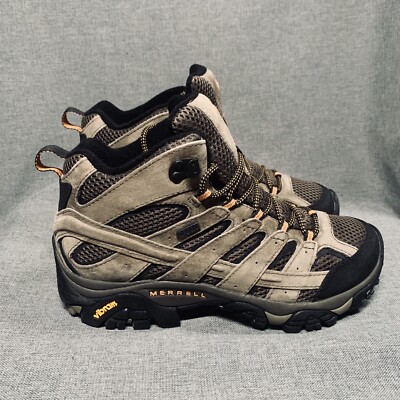 Merrell Moab MID WP Walnut Hiking Boot Vibram J598373W Men