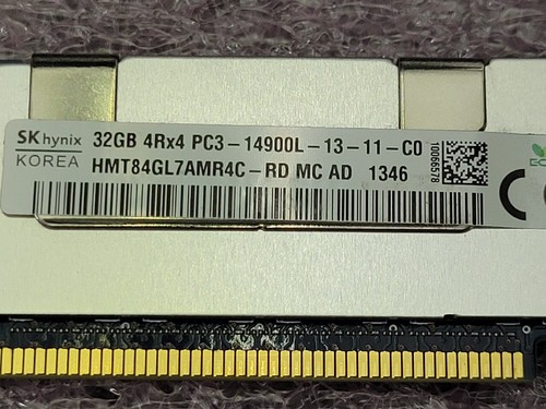 712384-081 HP 32GB 4Rx4 PC3L-14900L HPE Smart Memory 715275-001 708643-B21 - Picture 2 of 3