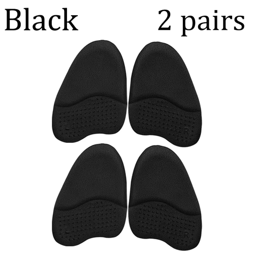 2 Pairs Gel Forefoot Insert Women High Heels Cushion Pads Anti-Slip Foot Pain Re