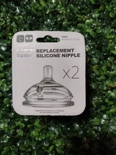 Como Tomo Silicone Replacement Nipples 2-Pack Med Flow 3 Months - New Sealed 