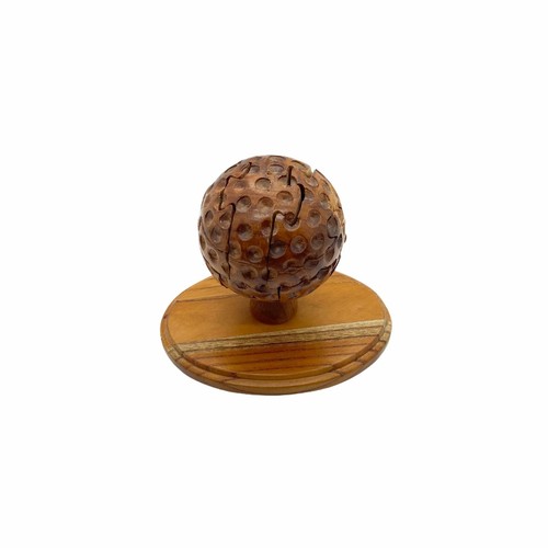 Golf Ball Puzzle Wooden Desktop Novelty Brain Teaser 3D Fun Boredom Buster