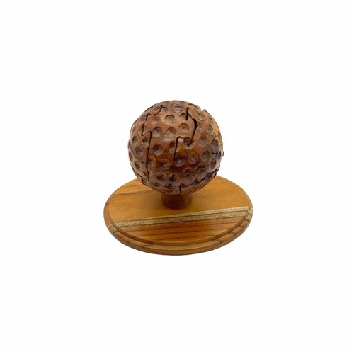 Golfball Puzzle Holz Schreibtisch Neuheit Brainteaser 3D Spaß Langeweile Buster  - Bild 1 von 8