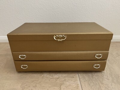 Vintage 1970's Lady Buxton Copper Gold Rectangular Jewelry