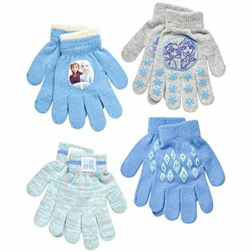 Frozen Elsa and Anna Winter Set, Little Girls 4 Pair Mittens or Gloves ,Age 2-7 - Picture 16 of 28