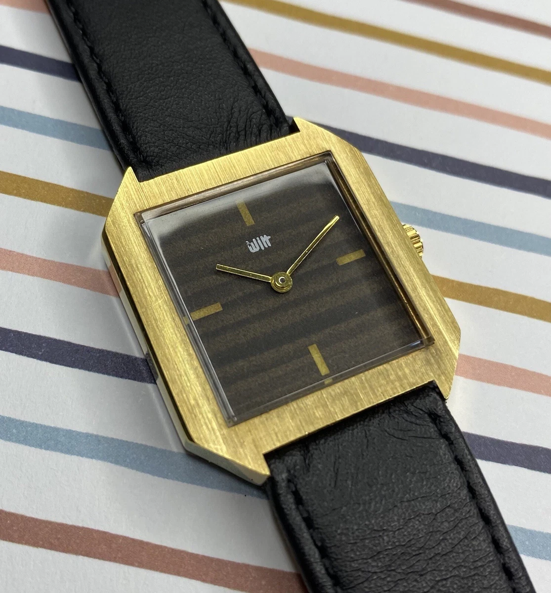 montre ancienne vintage witt mecanique peseux 7040 carr style tank