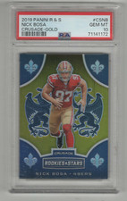 NICK BOSA 2019 PANINI R & S CRUSADE GOLD prizm #/10 01/10 PSA 10