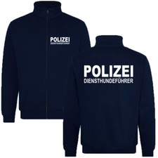 DIENSTHUNDEFÜHRER POLIZEI Sweatjacke Jacke div. Shirt / Druckfarben P27