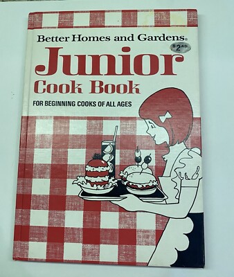 COOKBOOK JUNIOR COOK BOOK BETTER HOMES & GARDENS FOR BEGINNERS,1974 3rd printing