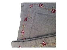 Pottery Barn - Rachel  Embroidered Pillow Sham EURO Shams Pair 2 Cotton Neutral